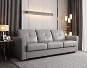 Gray Leather Sofa bed AC Nuit